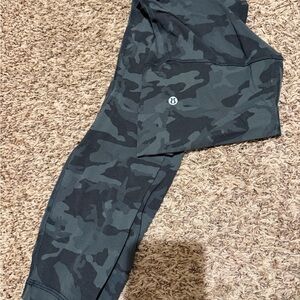 lululemon athletica Camo Leggings - Black and Gray